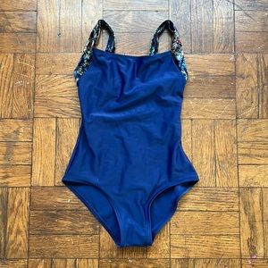 navy blue leotard